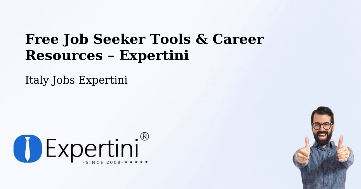 Free Job Seeker Tools & Career Resources – Tula - Tula, Italy Jobs Expertini