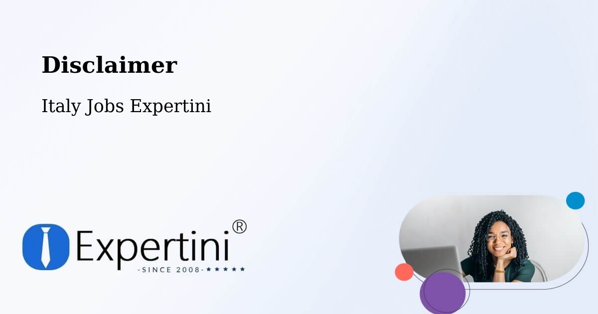 Disclaimer – Tula - Italy Jobs Expertini