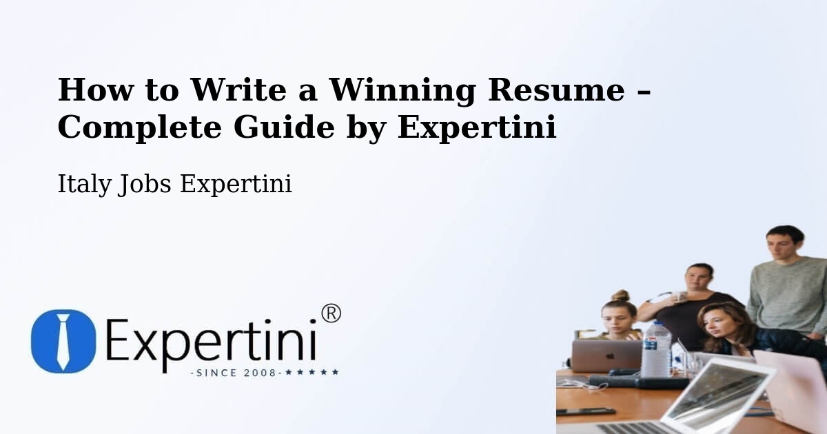 Resume Writing Guide for Job Seekers – Tula - Tula, Italy Jobs Expertini